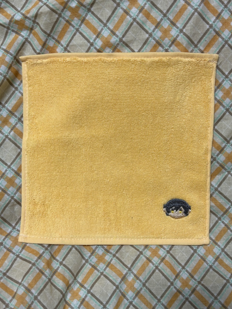 ぱぺきゅ刺繍タオルハンカチ