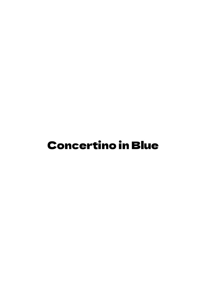Concertino in Blue