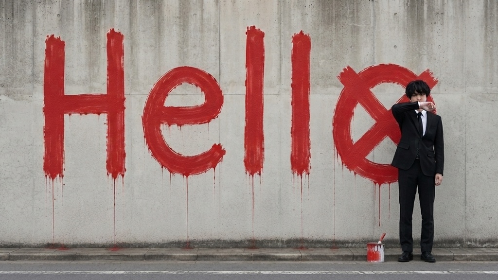 不器用な人生にHello（著作権フリー、商用サイト、各種動画、企業サイトでもお使いいただけます）