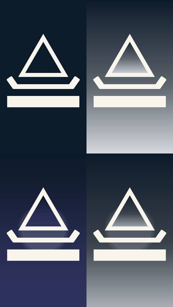 手機桌布 / スマホ壁紙｜星座 × 卦象｜4枚セット（1080×1920）