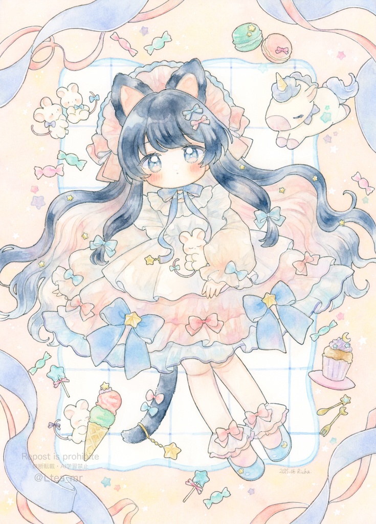【新作・ポストカード】やさしい夢時間