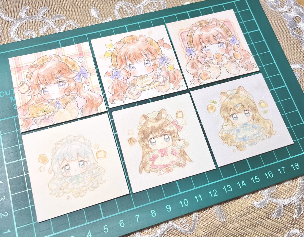 【ミニ額(原画)】①〜⑥