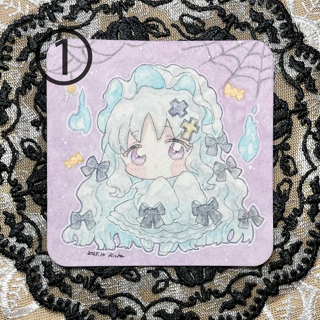 【てのひらペーパー原画】ゴーストちゃん