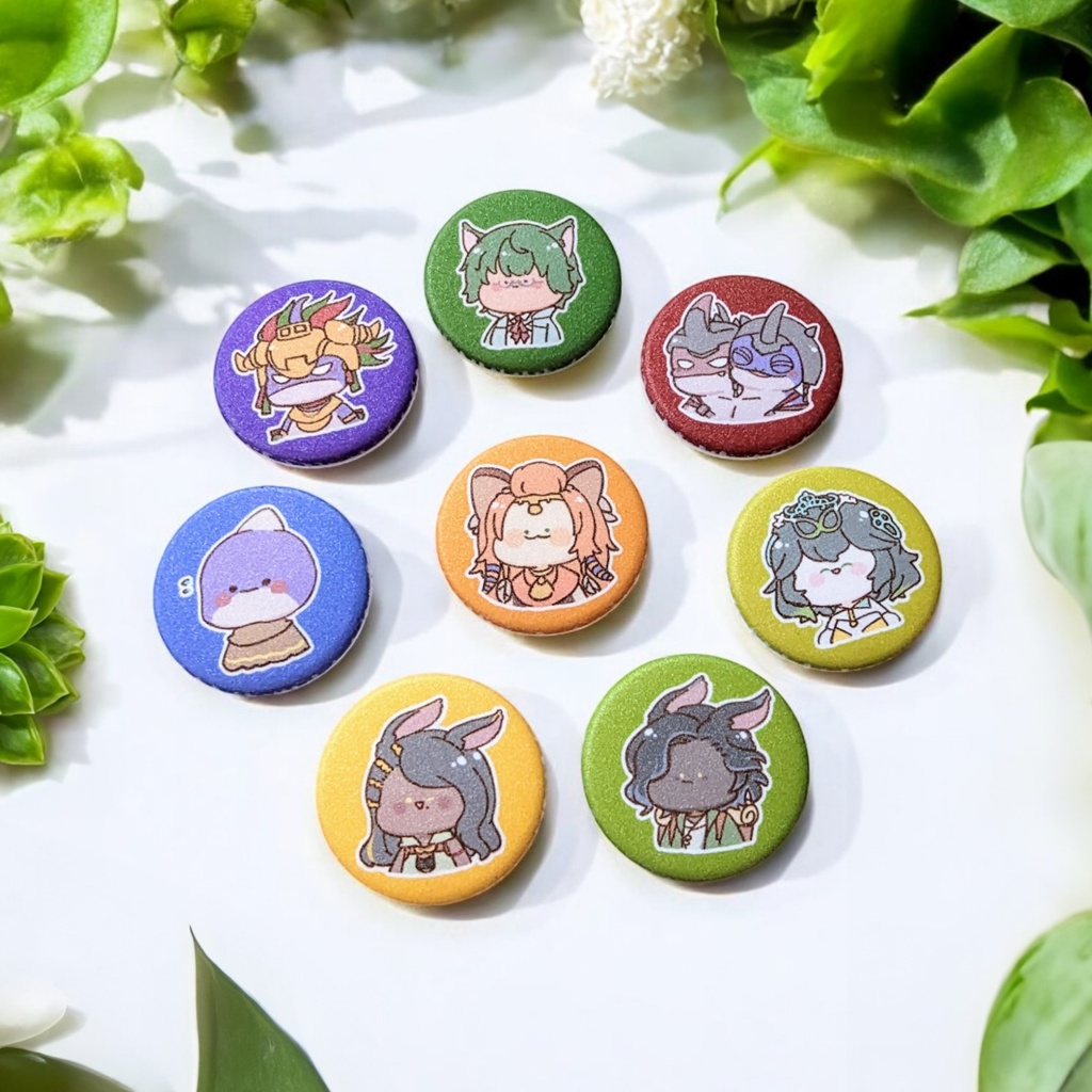 【FF14】3.2cm マグネット缶バッジ【黄金編】