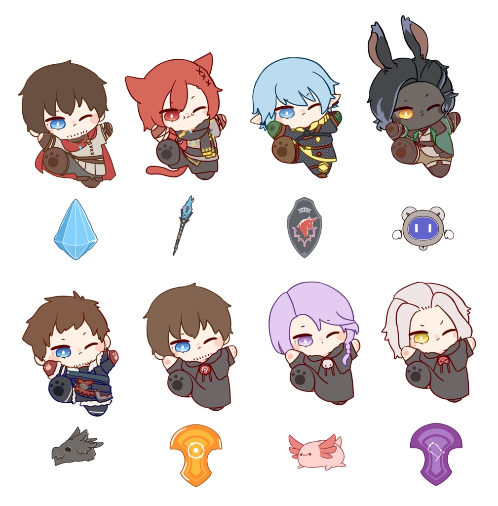 【FF14】連結アクリルチャーム