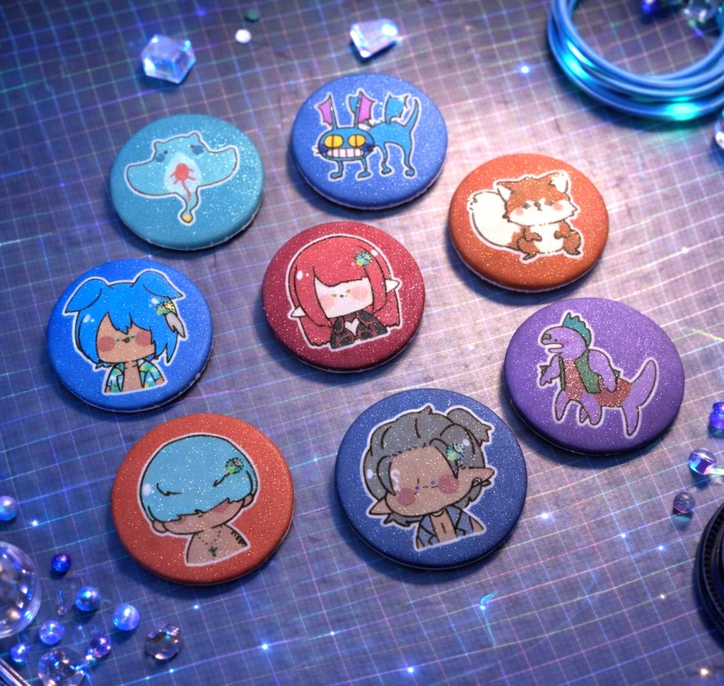  【FF14】3.2cm マグネット缶バッジ