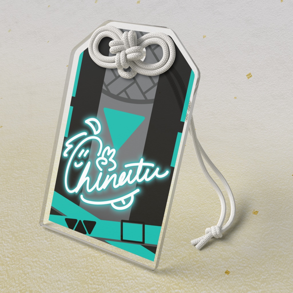 玖穏千夏　アクリルお守り　初期衣装　サイン ver.