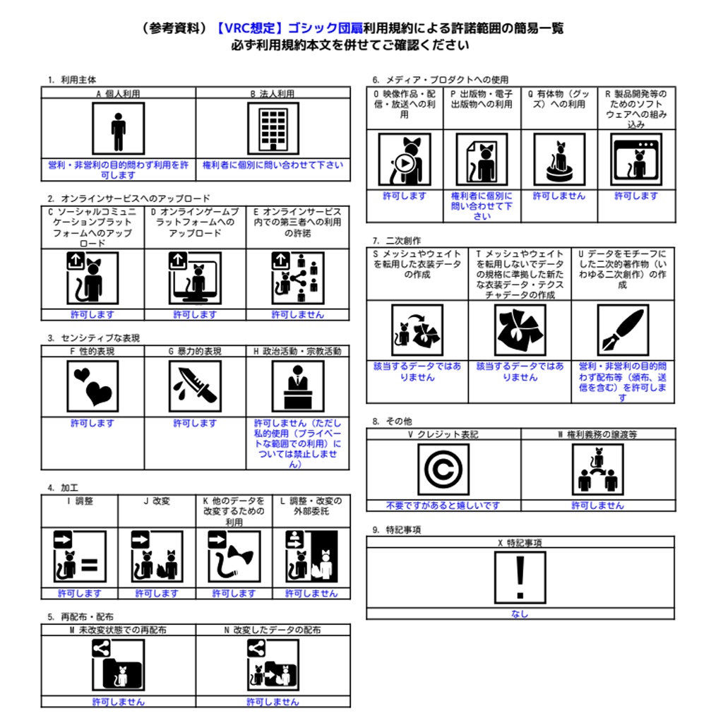 【VRC/PB】GothicRoundFanゴシック団扇