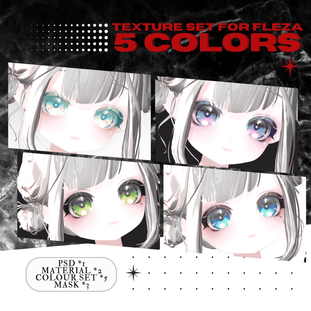 MakeupTexture set for Fleza - vol.01