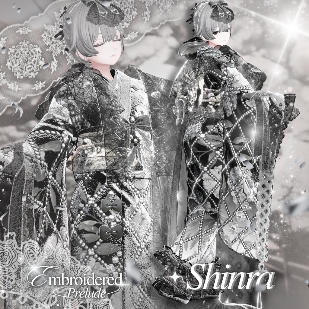 【VRC】衣装 🌺「EmbroideredPrelude」🌺【8アバター対応】