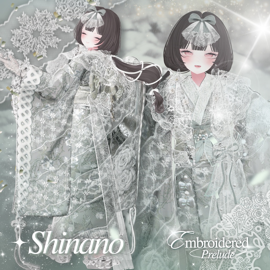 【VRC】衣装 🌺「EmbroideredPrelude」🌺【8アバター対応】