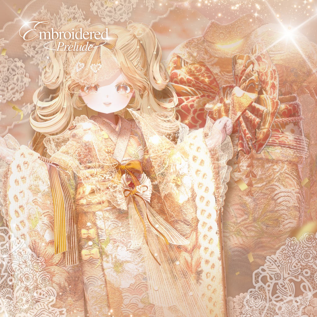 【VRC】衣装 🌺「EmbroideredPrelude」🌺【8アバター対応】