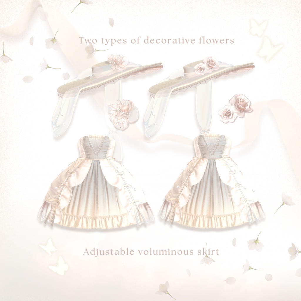 【VRC】衣装 🦋「VernalPirouette」🦋【11アバター対応】