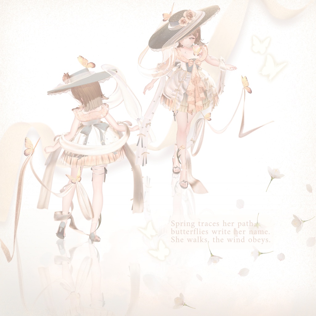 【VRC】衣装 🦋「VernalPirouette」🦋【11アバター対応】