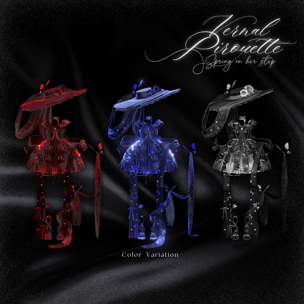 【VRC】衣装 🦋「VernalPirouette」🦋【11アバター対応】