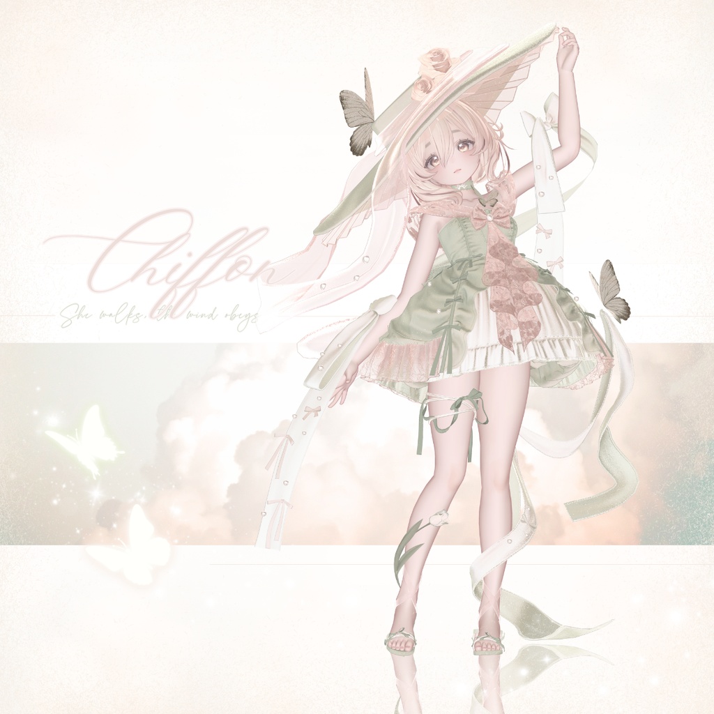 【VRC】衣装 🦋「VernalPirouette」🦋【11アバター対応】