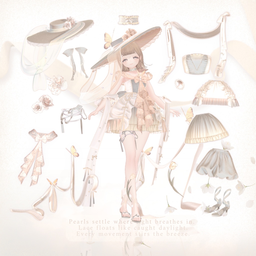 【VRC】衣装 🦋「VernalPirouette」🦋【11アバター対応】