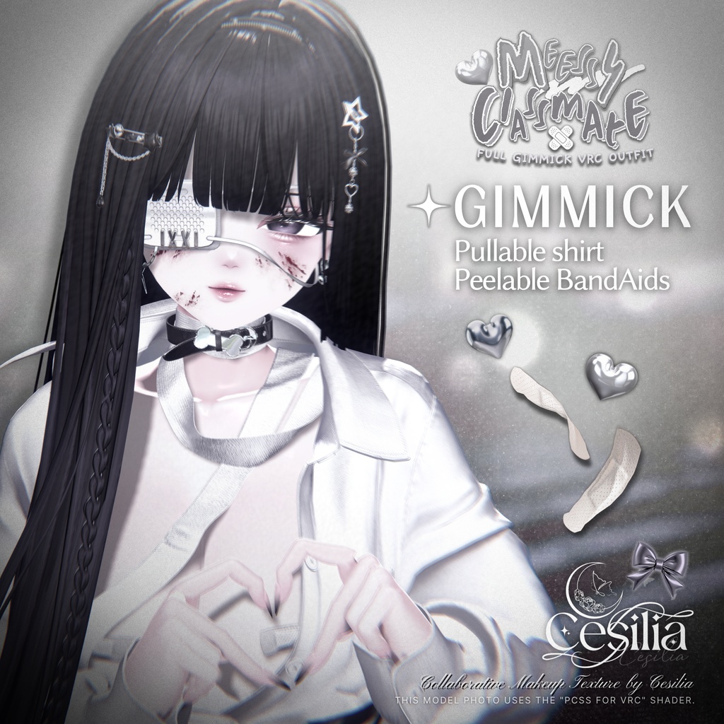 【VRC】ギミック搭載衣装 👔「MessyClassmate」 👔【4アバター対応】