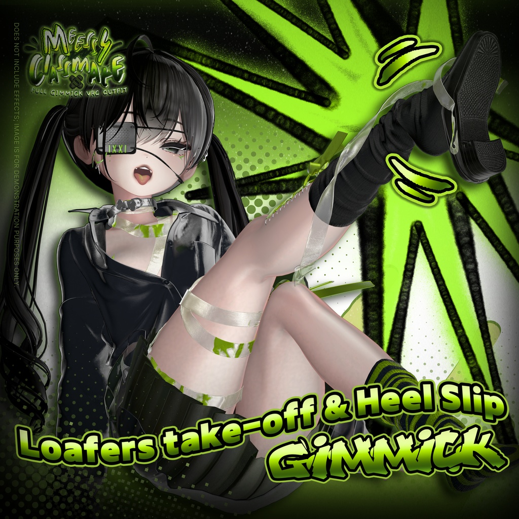 【VRC】ギミック搭載衣装 👔「MessyClassmate」 👔【4アバター対応】