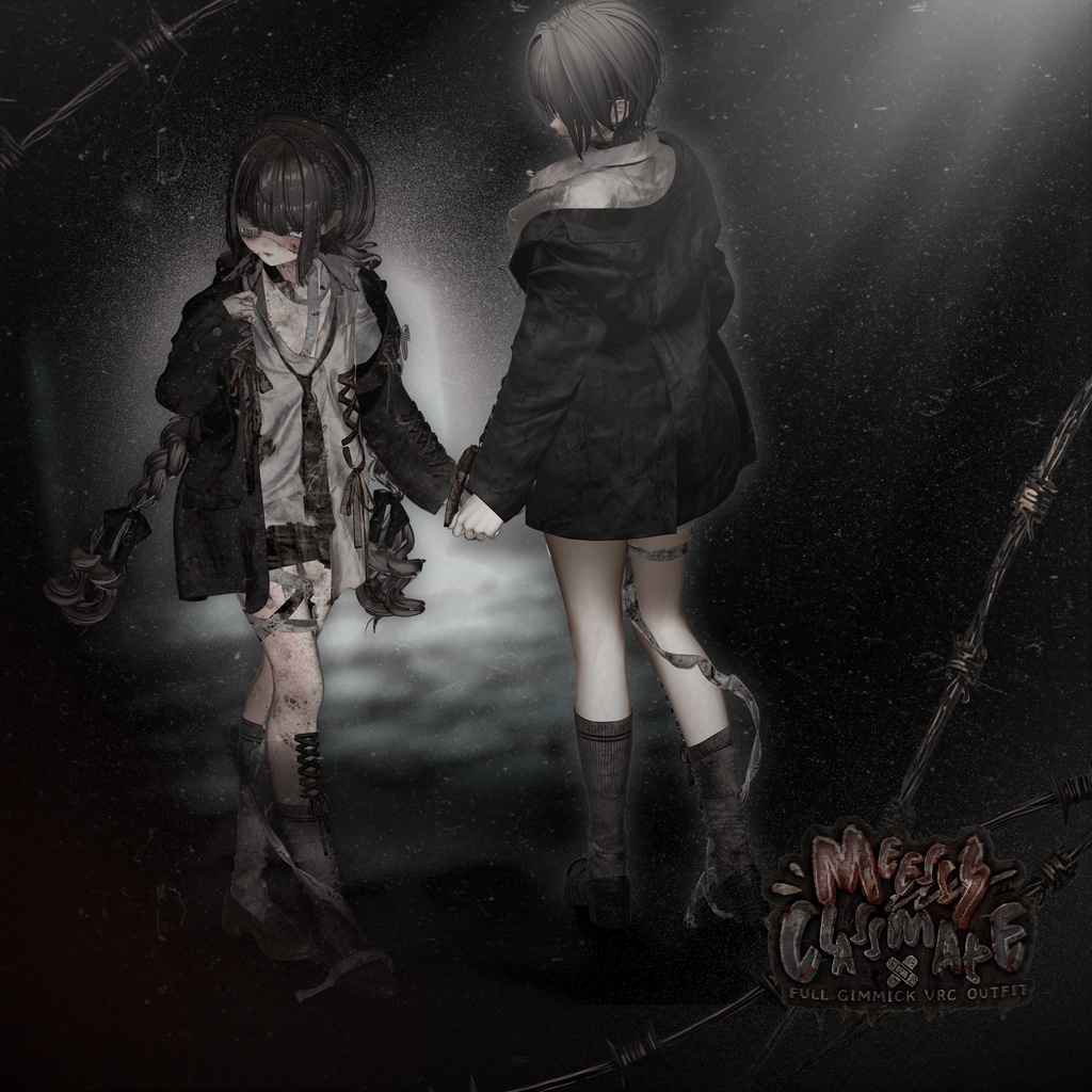【VRC】ギミック搭載衣装 👔「MessyClassmate」 👔【4アバター対応】