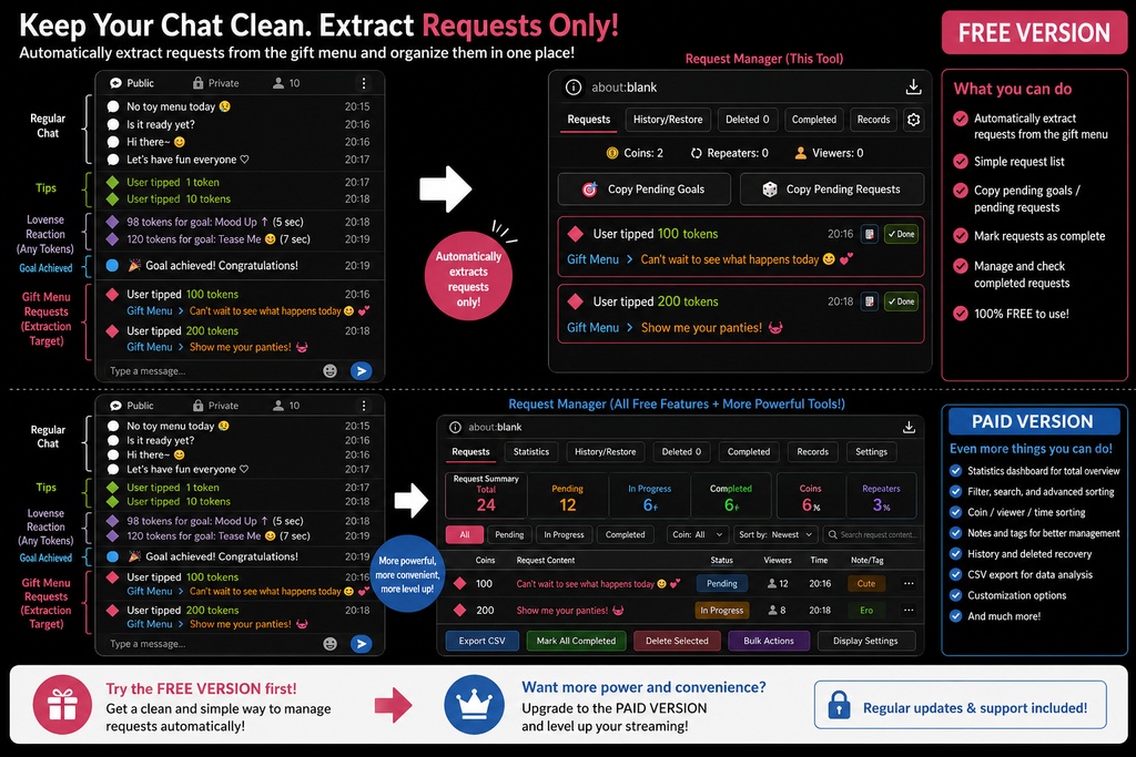 StripChat Request Viewer — FREE VERSION(ver:EN)