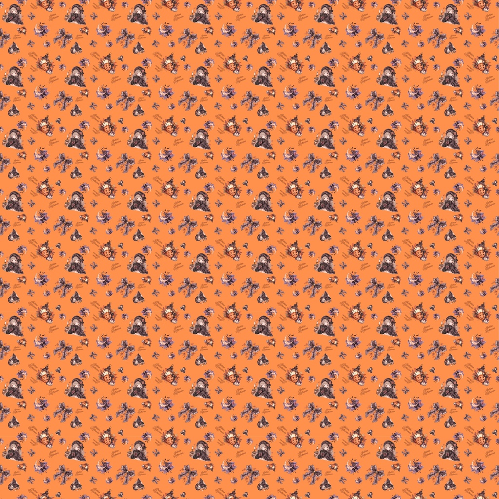 ハロウィンゴシックデジタルペーパー 3collar 3サイズセット