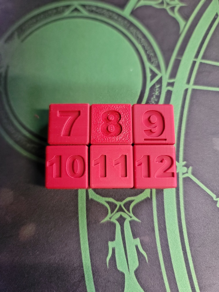 ７～１２ダイス　赤　16mm