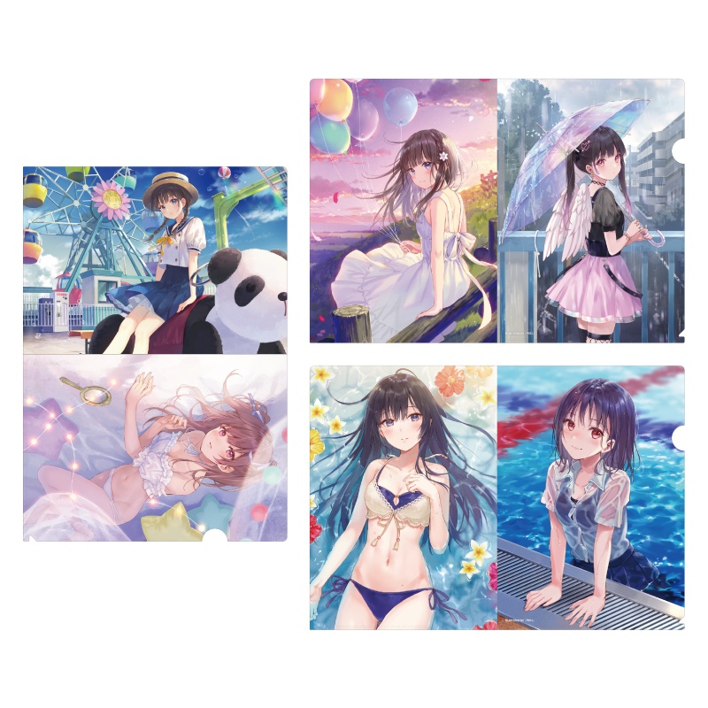 フカヒレ初個展 Heavenly Fragments クリアファイルセット 3枚入 Pixiv Waen Gallery Booth