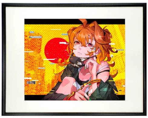 POKImari 複製原画 「鳥獣人物戯画」【Reproduction Original Artwork】"Choju Jinbutsu Giga" Framed Art by POKImari