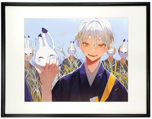 さくしゃ2 複製原画 「鳥獣人物戯画」【Reproduction Original Artwork】"Choju Jinbutsu Giga" Framed Art by Sakusya 2