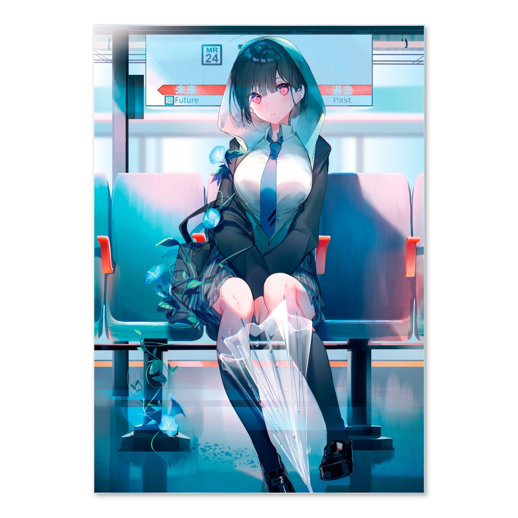 『美和野らぐデジタルアート制作10周年記念』レイヤードアクリルアートA『「めっちゃ待ったんだけど。」』