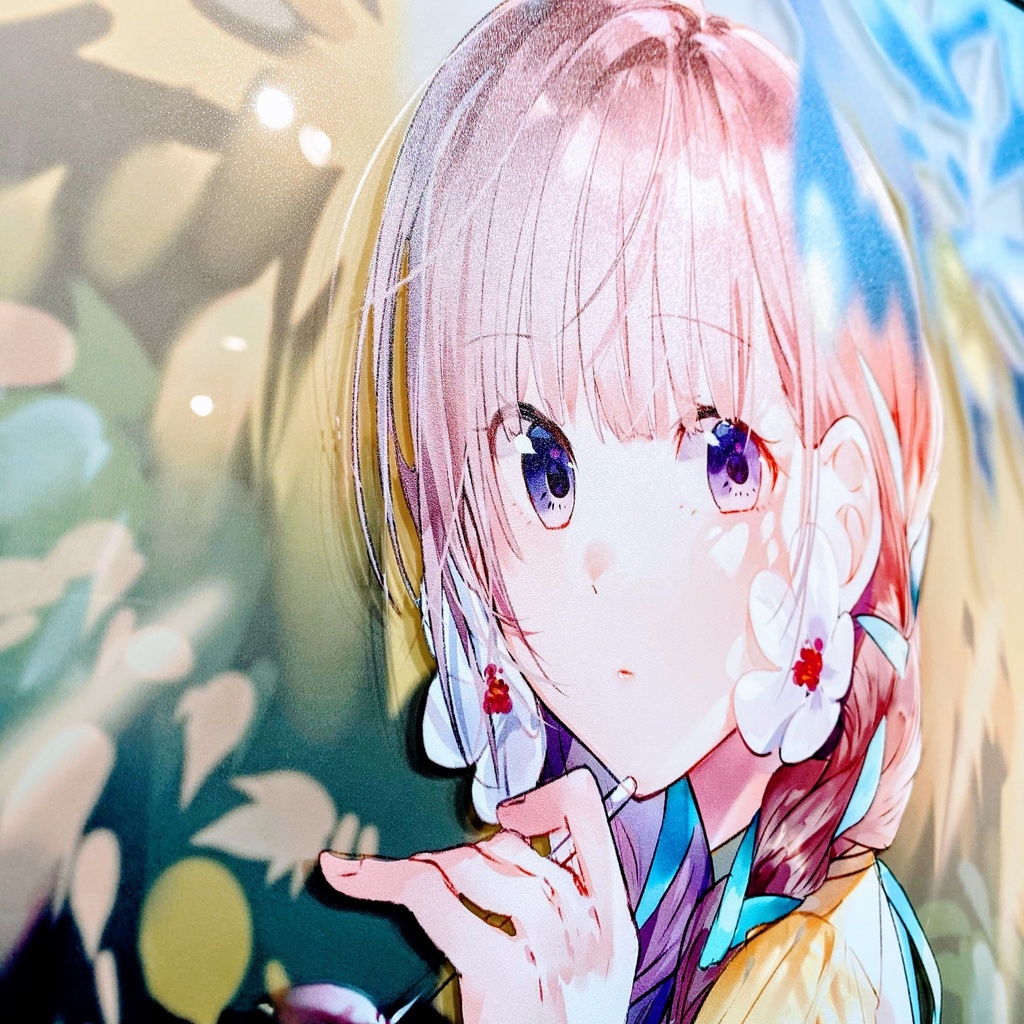 『美和野らぐデジタルアート制作10周年記念』レイヤードアクリルアートD『キラキラビードロ』