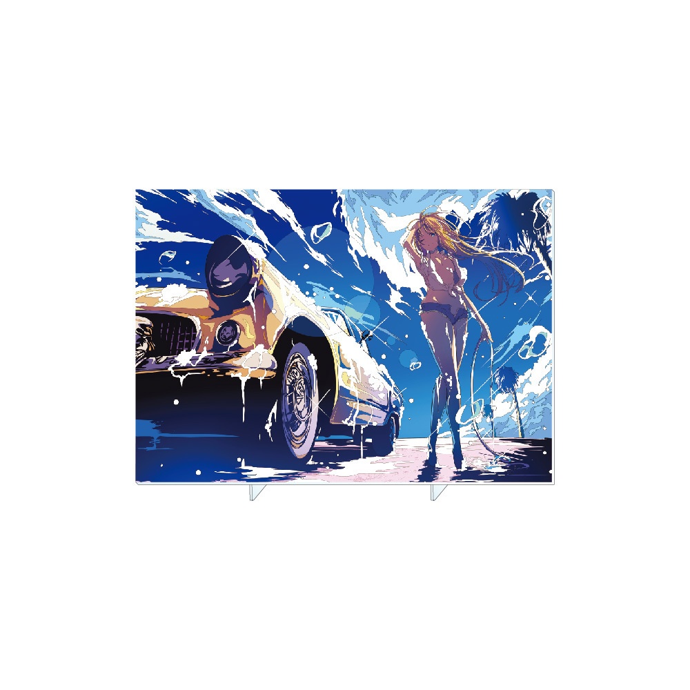 卓上アクリルアートA『Car Wash』