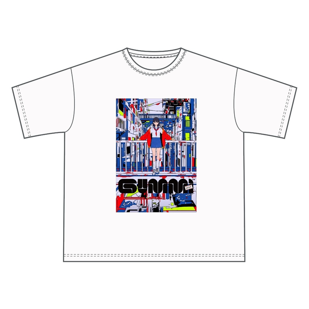 オーバーサイズTシャツ（白）『GUMMI』