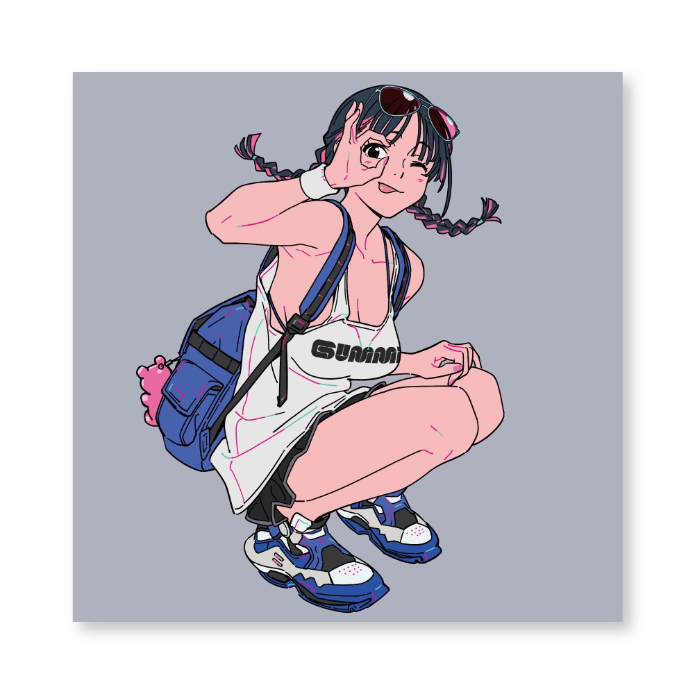 光沢加工キャンバスアート（S4）D『SUNGLASS』