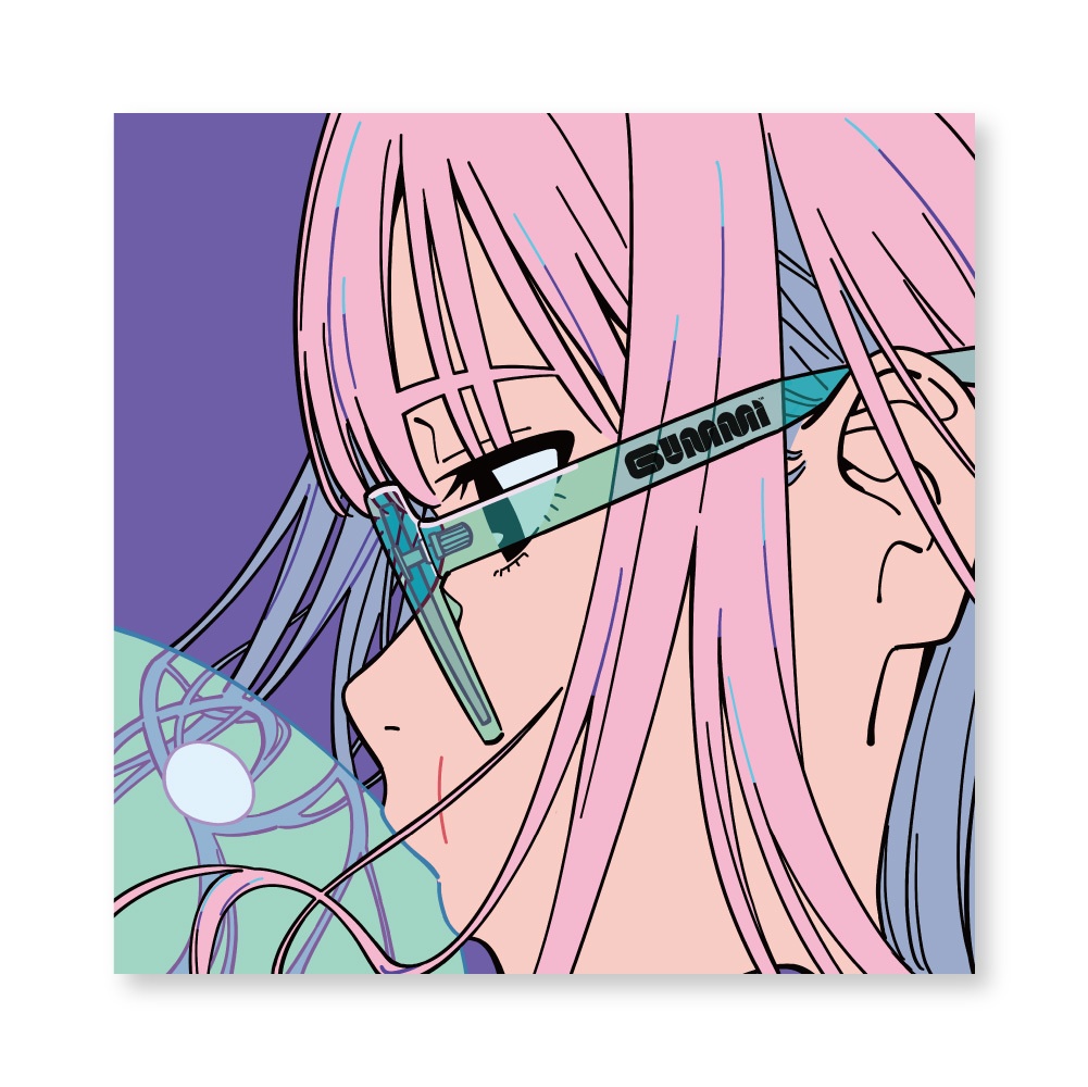 光沢加工キャンバスアート（S4）B『STICKED』