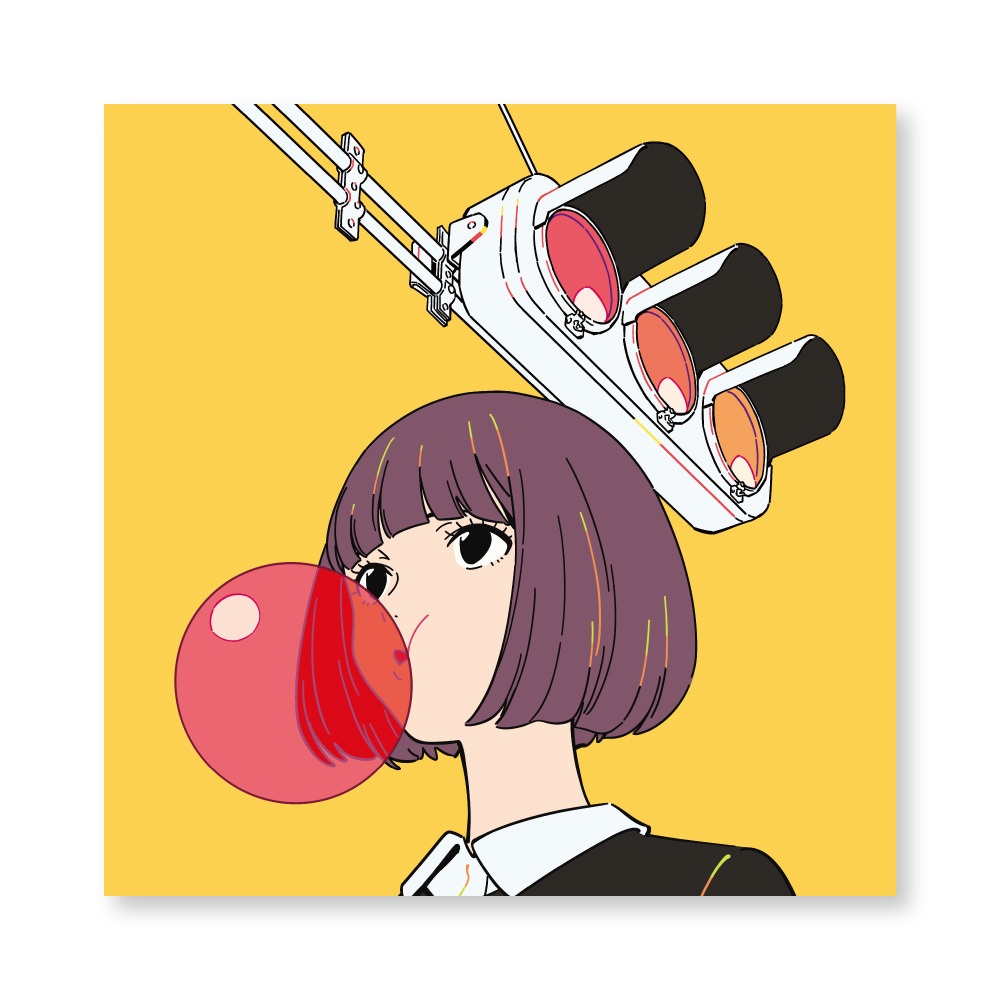 光沢加工キャンバスアート（S4）A『STOP』