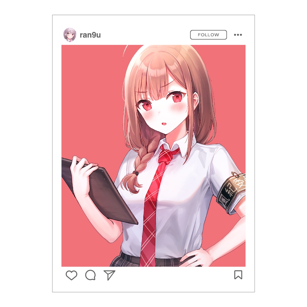 キャンバスアートE『#風紀委員長さん』