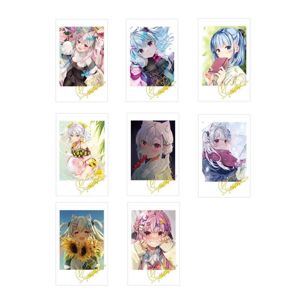 チェキ風カード(ランダム8種)