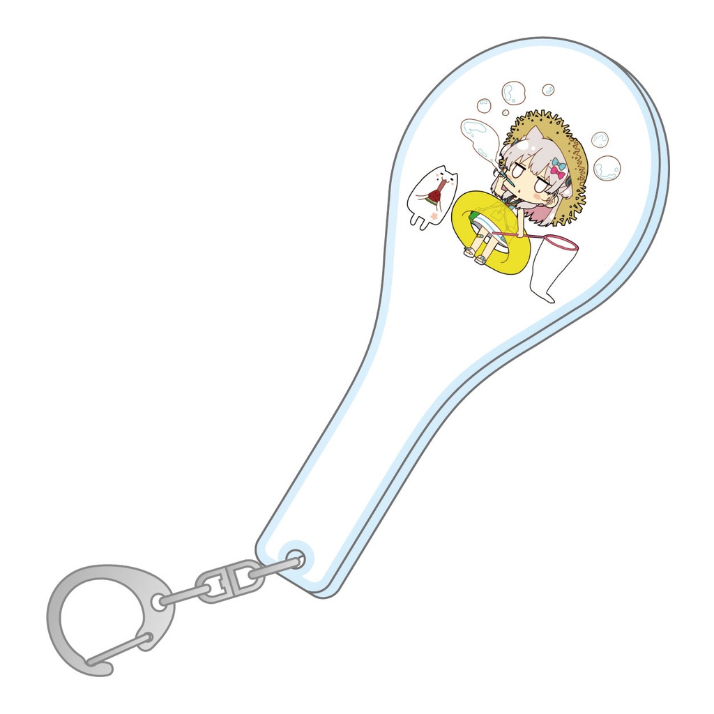 しゃもじ型アクリルキーホルダーD