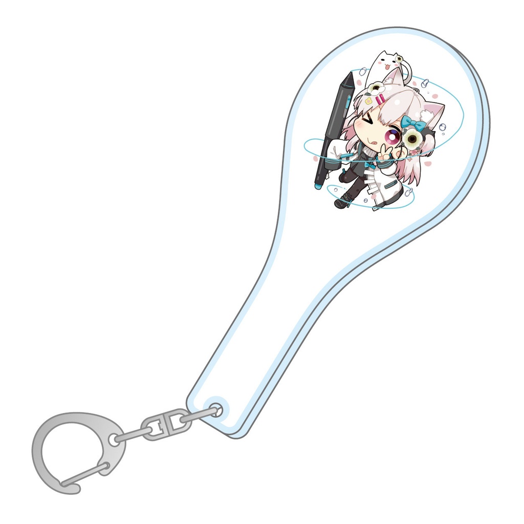 しゃもじ型アクリルキーホルダーA