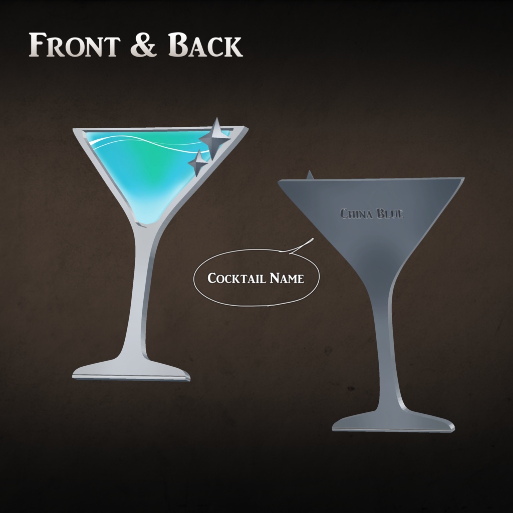 【無料】Cocktail Glass Pins【16種追加】