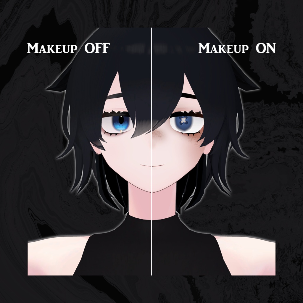 【5Avatars】Button Eye & Plushie Makeup Texture