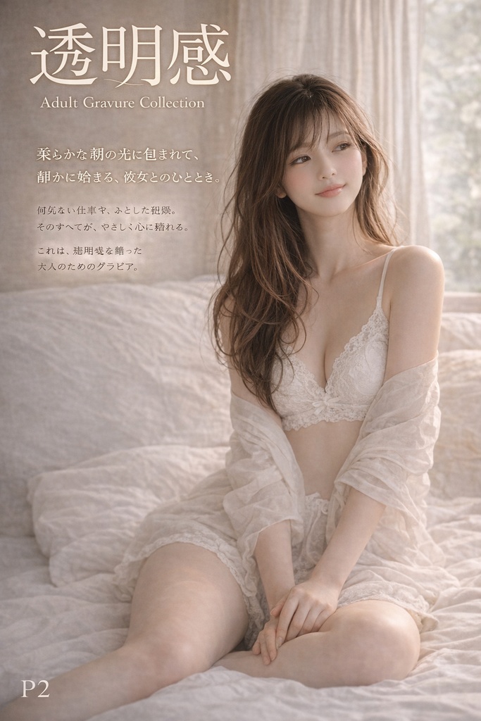 『静かな朝、彼女はまだ眠っている。