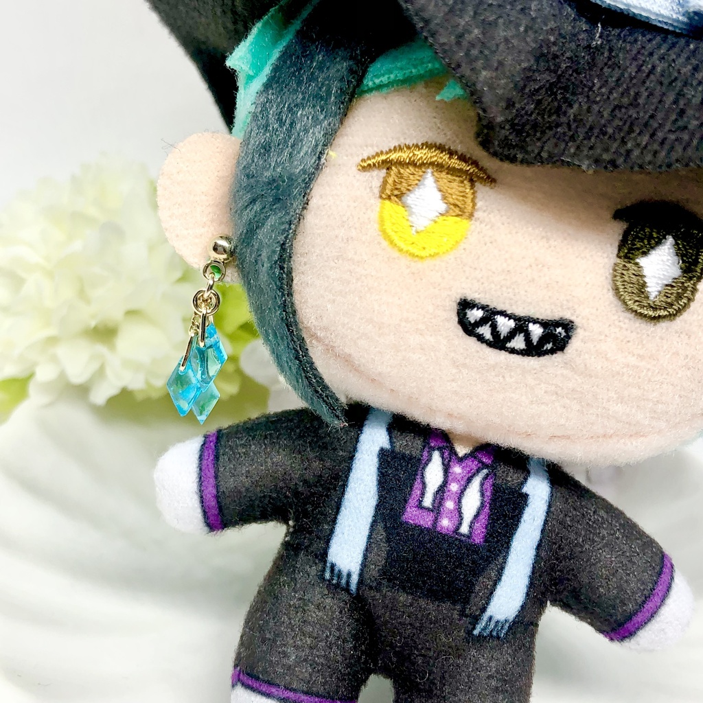 【ツイステ】ぬい用 ピアス ジェイド/フロイド