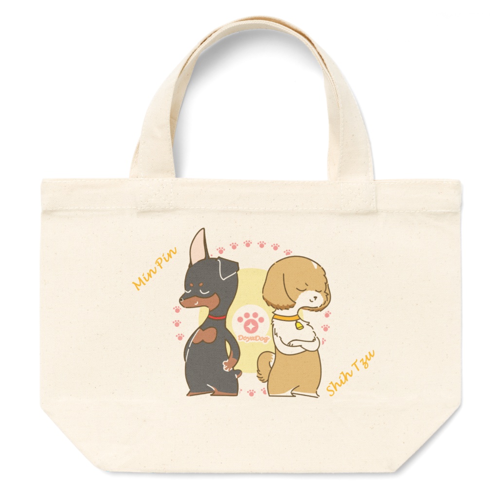 どやどっぐ トートバッグ 黄