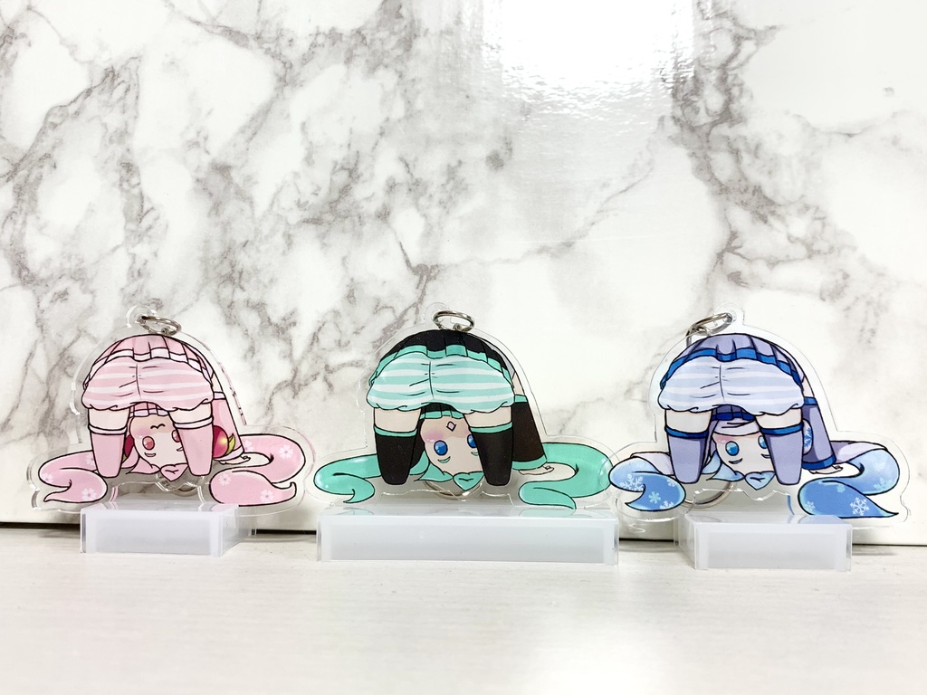 ミク3姉妹おぱんちゅ❤️ちゃん(色紙イラスト付きセット)