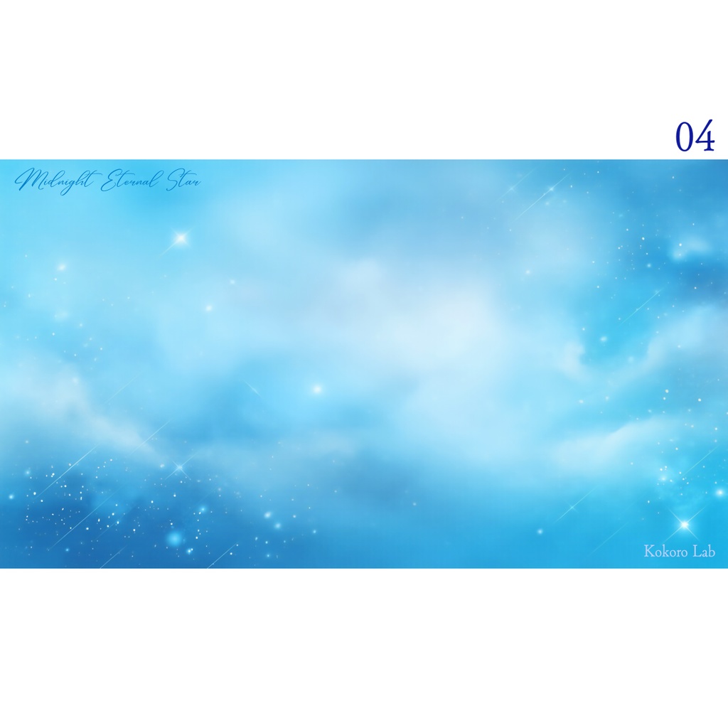 【動く背景】 満天の星が煌めく夜空の背景素材-Midnight Eternal Star【VTuber/配信向け】