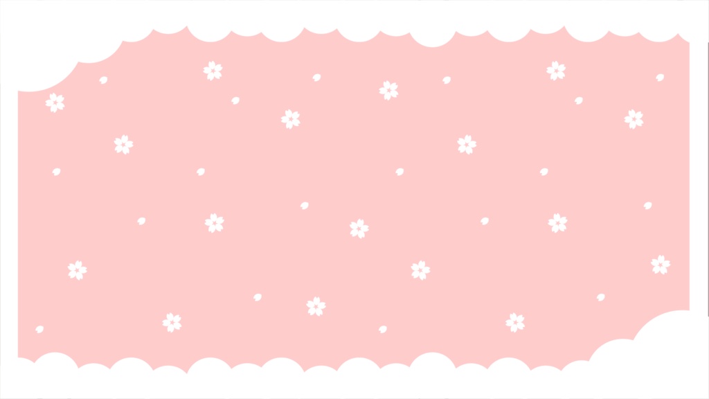 【フリー素材】背景素材(桜/小花)【無料】