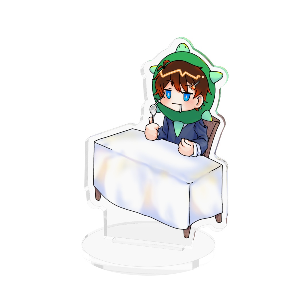 甲のスープアクリルフィギュア